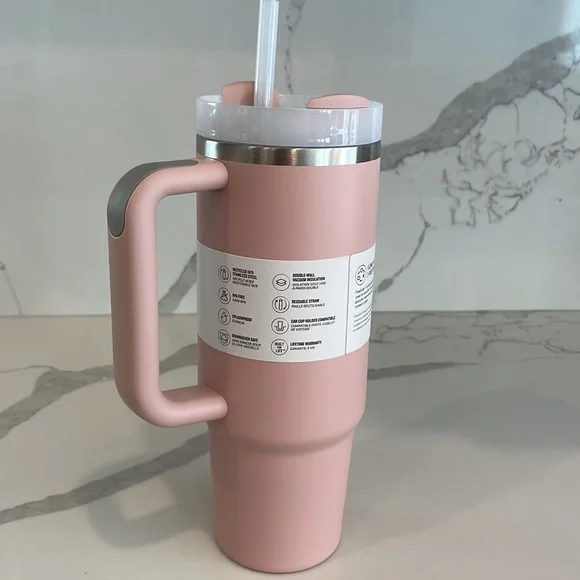 Stanley - 30 oz. PINK DUSK Quencher H2.0 Flowstate Tumbler w/Handle - NWT! - Picture 7 of 8